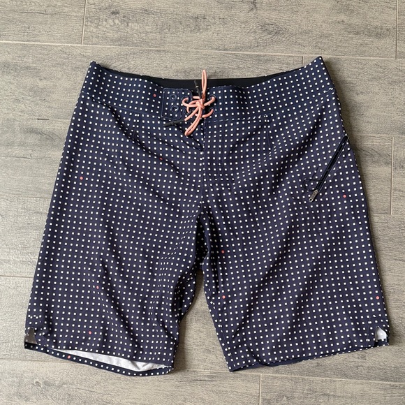 lululemon athletica Navy Board Shorts with White Dots - Picture 1 of 4